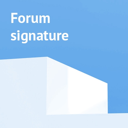 Basic Forum Signature Link